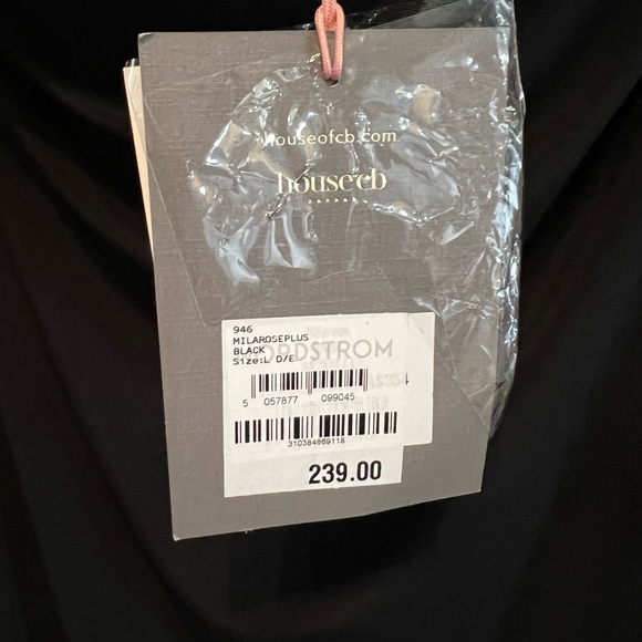 SOLD NWT House of CB Milarose Black Long Sleeve Corset Midi Dress Large Reg $239 - Picture 7 of 11